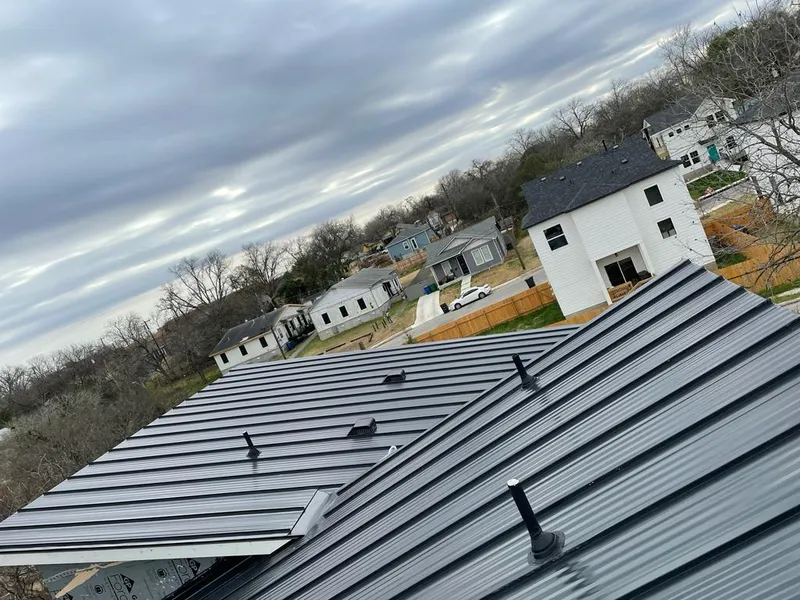 Standing seam metal roof panels with vents for Skylight Repair in Biloxi